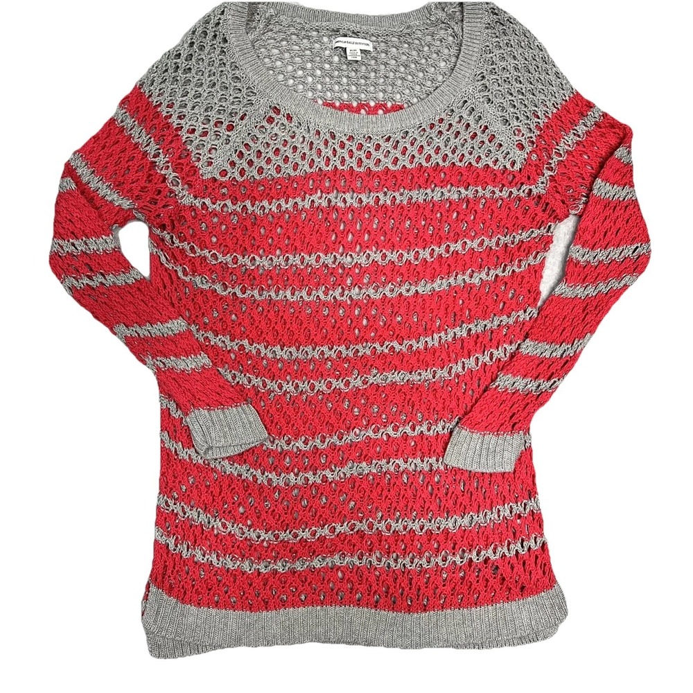 American Eagle Outfitters Pull Over Sweater Women's Medium Pink Loose Knit Boho